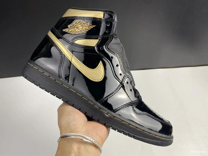 ‘black UrbanStyle 1237 patent gold’ high air 555088- jordan 1 og 0101